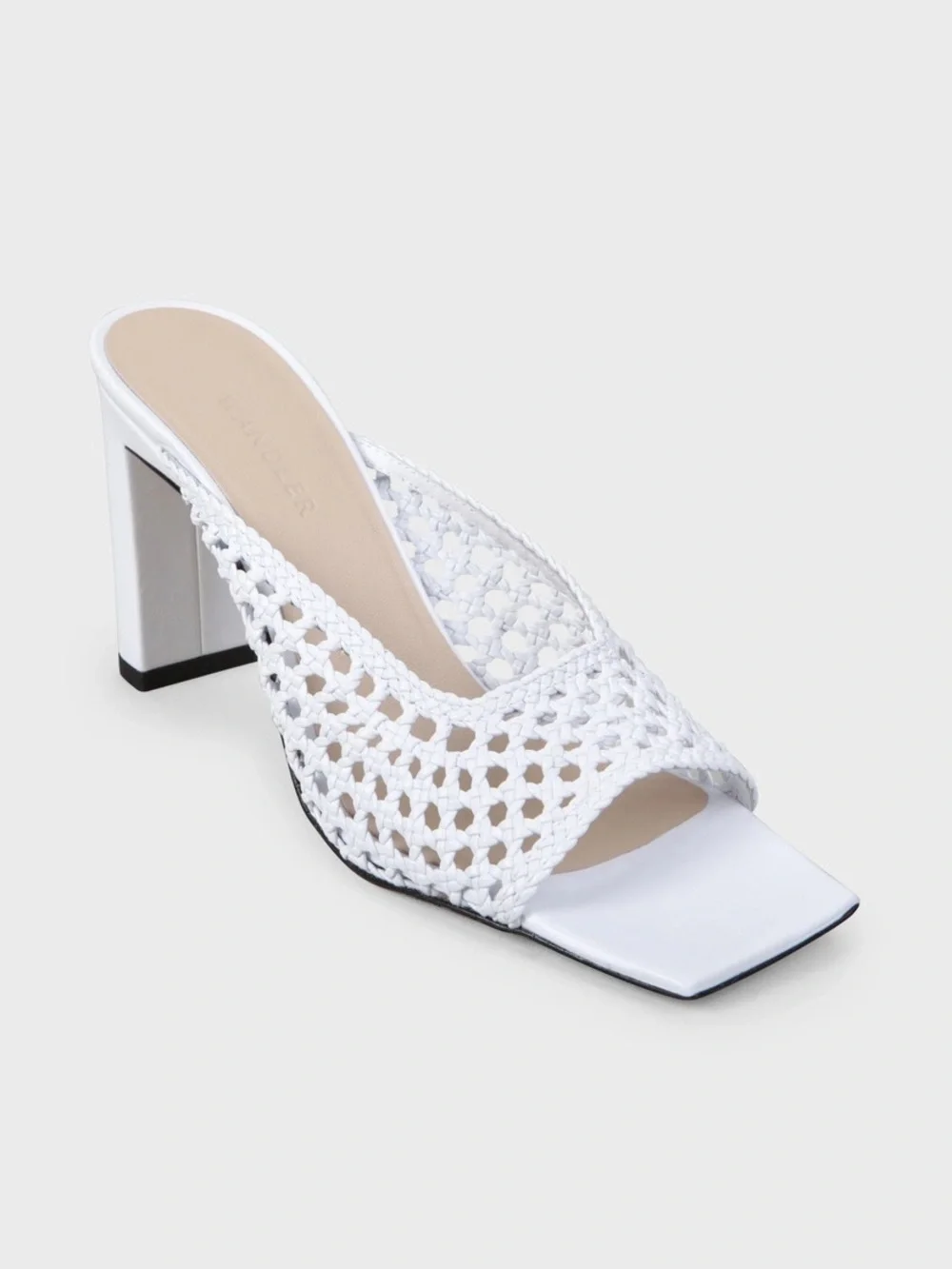 WANDLER ISA MULE WHITE LEATHER SIZE 40